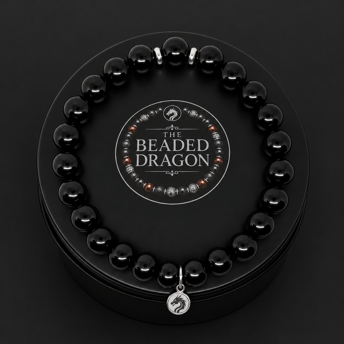 Obsidian Bracelet – 8mm Bead
