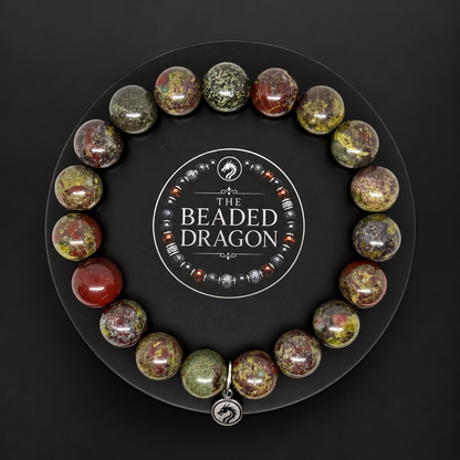 Dragons Blood Jasper Bracelet – 10mm Bead