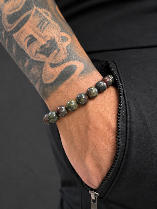 Dragons Blood Jasper Bracelet – 10mm Bead