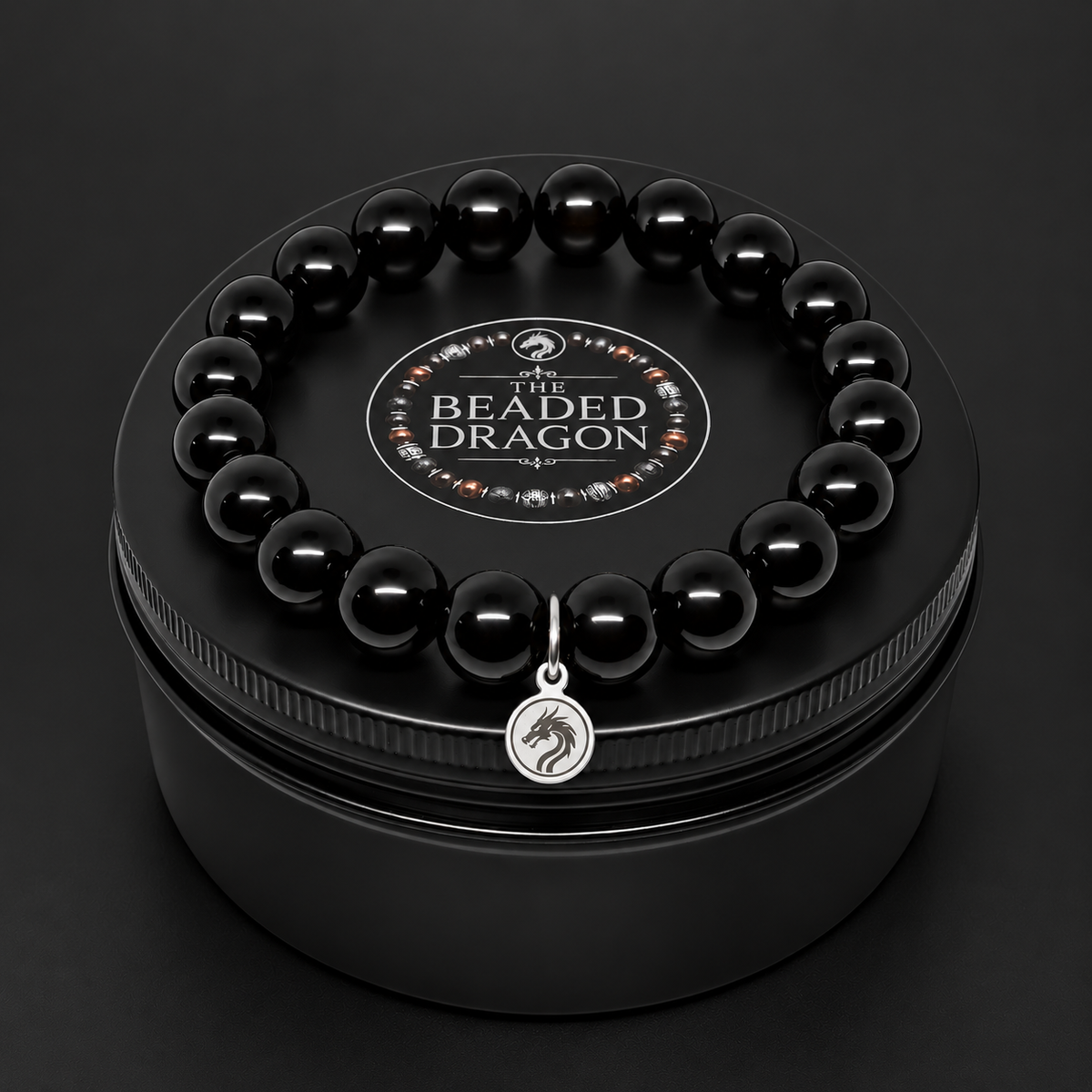 Obsidian Bracelet – 10mm Bead