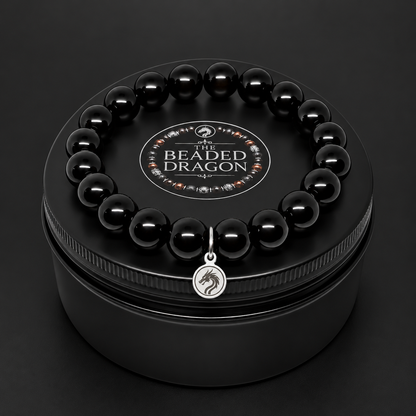 Obsidian Bracelet – 10mm Bead