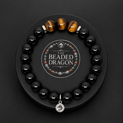 Onyx & Tigers Eye Bracelet – 10mm Bead